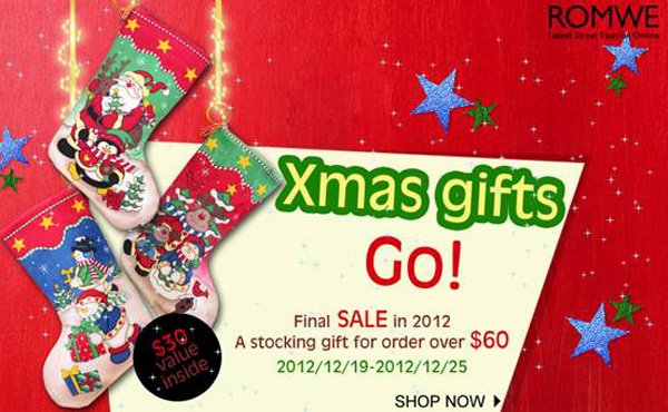 ROMWE Final Sale of the Year Christmas Promotion