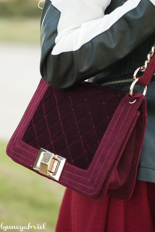 ShoeDazzle Velvet Bag