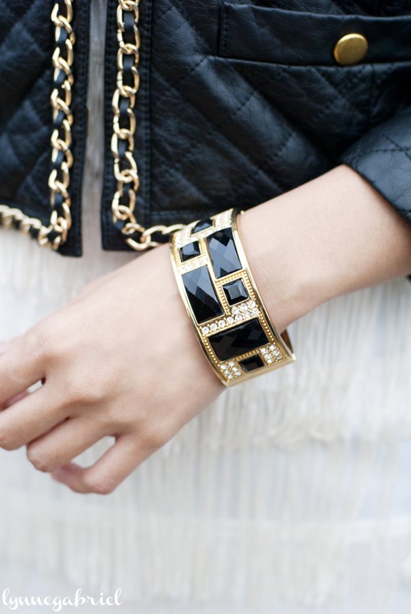 Black and Gold Bangle