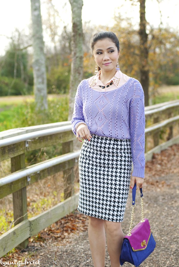 Houndstooth Skirt