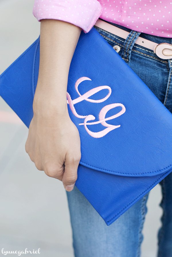 Personalized From Me To You Monogram Clutch