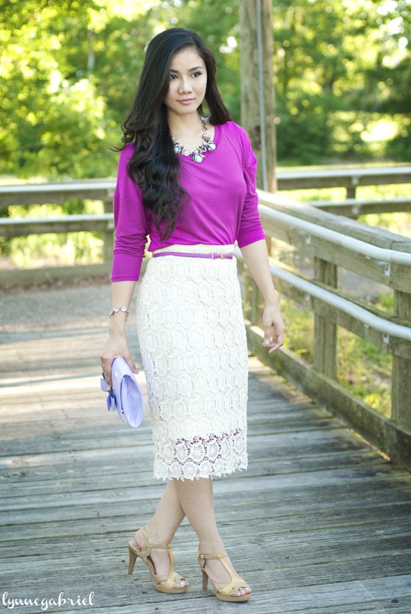 Lace Midi Skirt