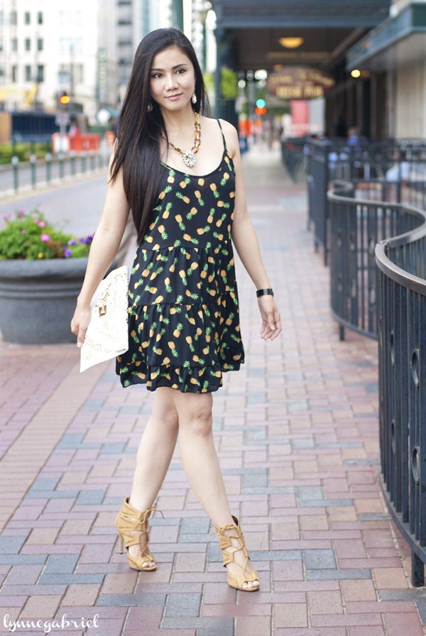 Pineapple Slip Dress