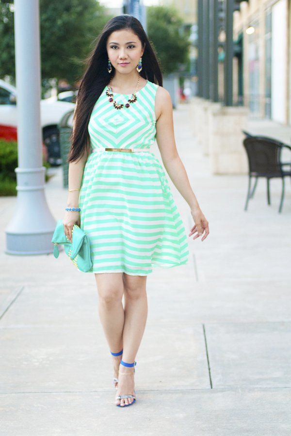 Mint Stripes Dress