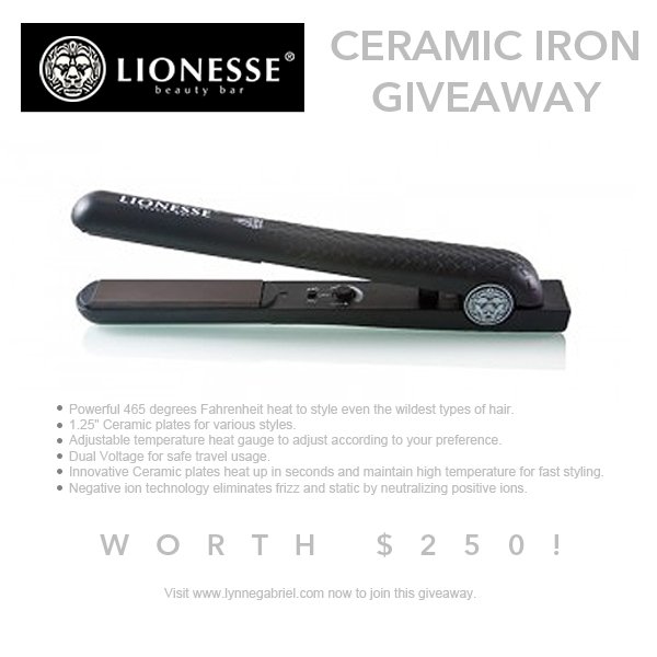 Lionesse Ceramic Flat Iron Giveaway