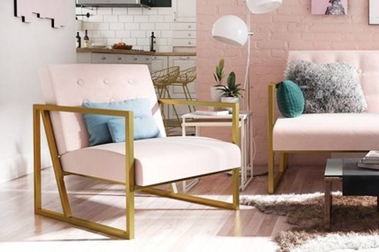 Modern Blush Chair